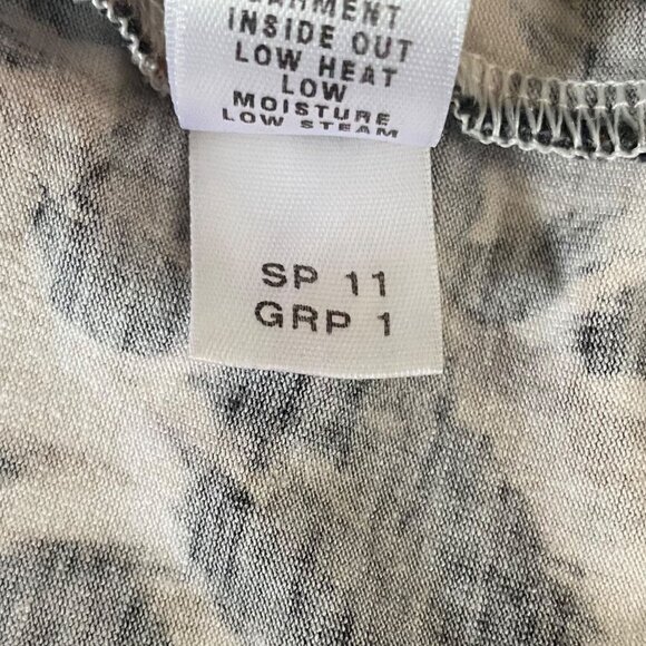 ST. JOHN Animal Print Short Sleeve Blouse Brown Black Women's Size Small Cheetah - Picture 8 of 11